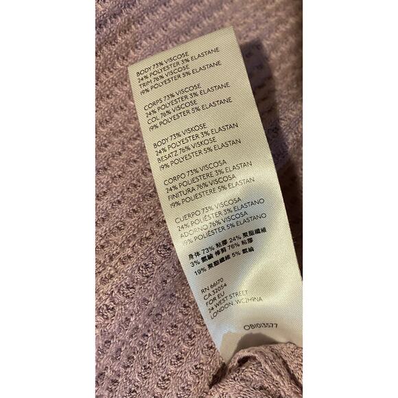 Free People We The Free North Shore Thermal Tunic Top Small Waffle Knit Shirt - Picture 9 of 11